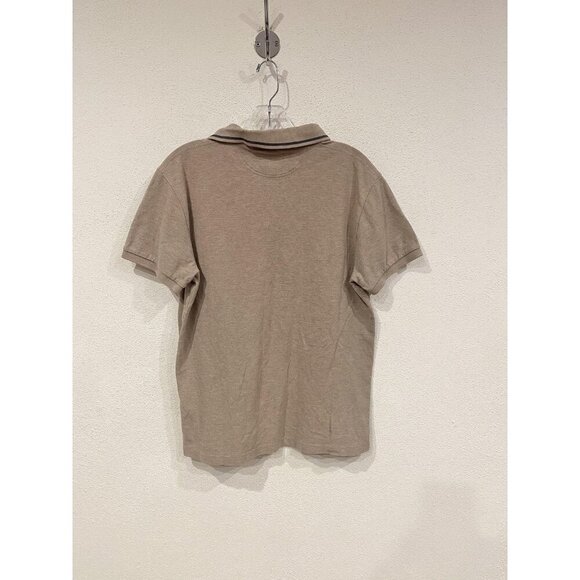 Hackett London Polo Shirt Mens Medium Beige Classic Fit Embroidered Logo Casual - Picture 4 of 4